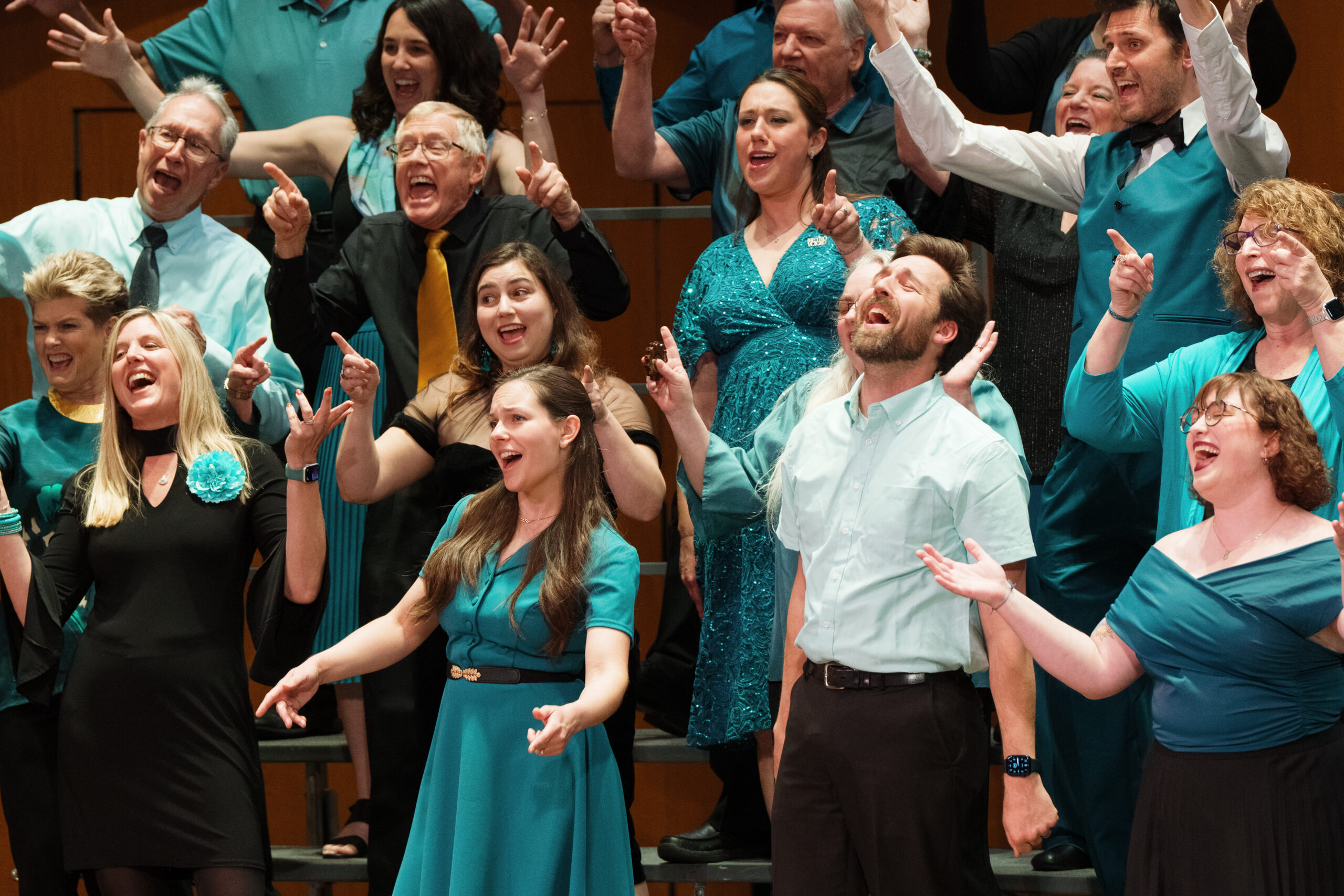 AACC chorus performing on stage
